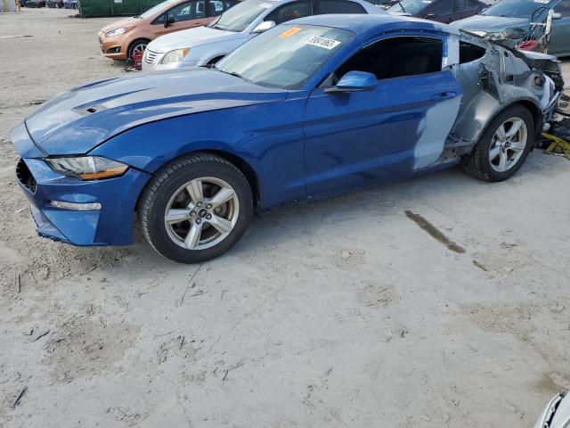 1FA6P8TH3J5176010 - 2018 FORD MUSTANG BLUE photo 1