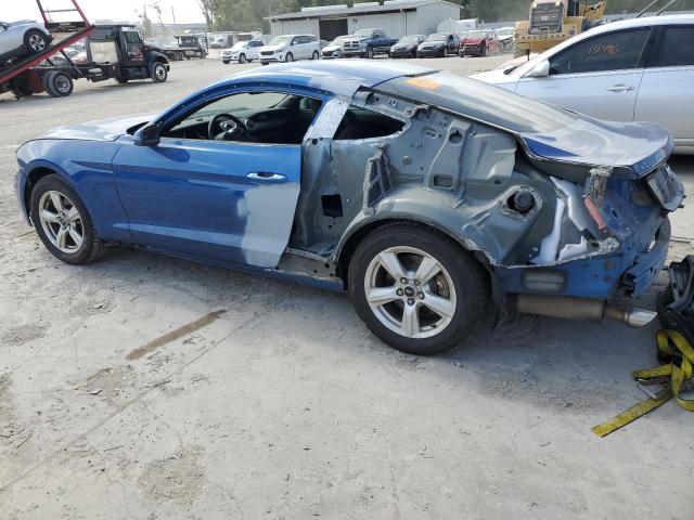 1FA6P8TH3J5176010 - 2018 FORD MUSTANG BLUE photo 2