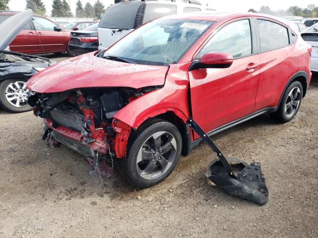 3CZRU6H55JG705320 - 2018 HONDA HR-V EX RED photo 1