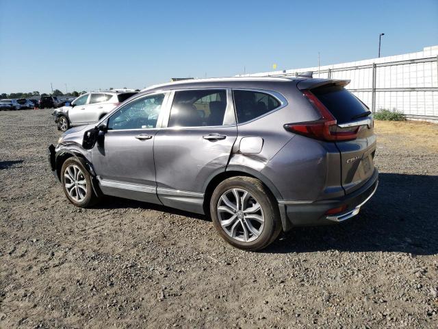 7FART6H92ME000923 - 2021 HONDA CR-V TOURING GRAY photo 2