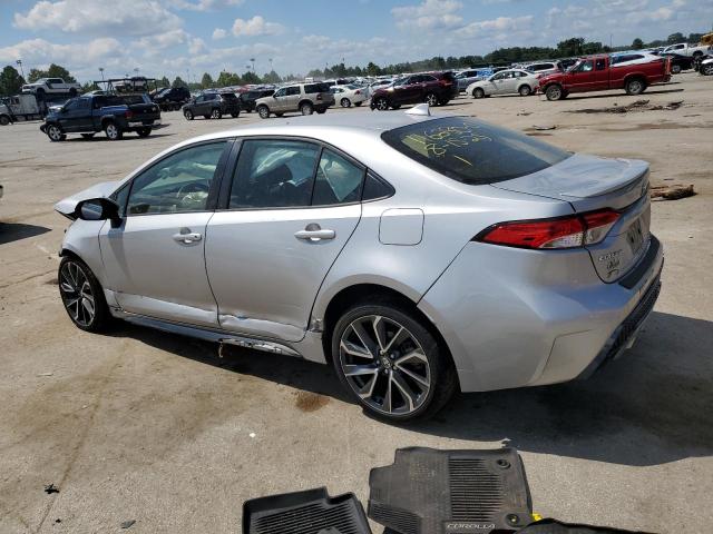 JTDS4MCE4MJ068698 - 2021 TOYOTA COROLLA SE ვერცხლისფერი ფოტო 2