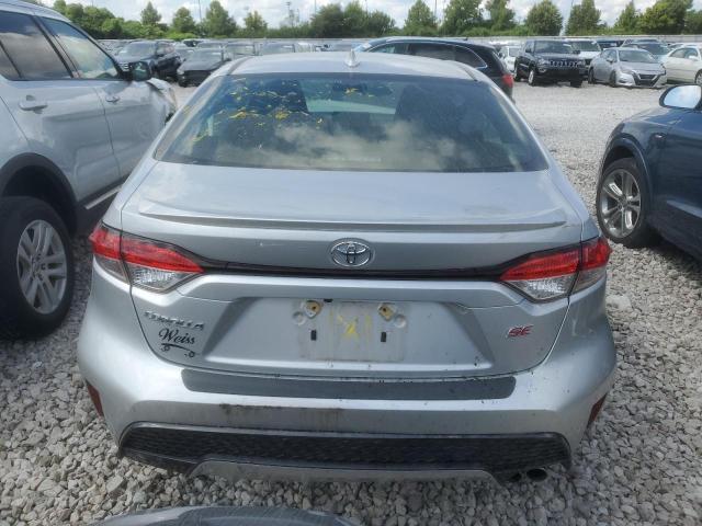 JTDS4MCE4MJ068698 - 2021 TOYOTA COROLLA SE ვერცხლისფერი ფოტო 6