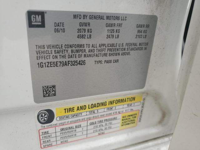 1G1ZE5E79AF325426 - 2010 CHEVROLET MALIBU LTZ 白色 照片 12