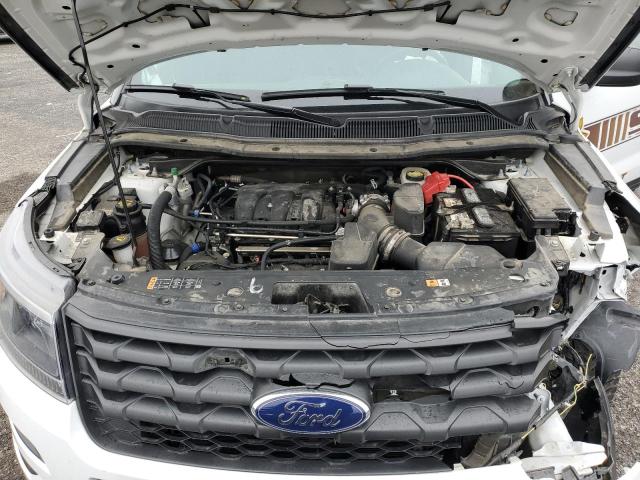 1FM5K8AR6KGB44038 - 2019 FORD EXPLORER POLICE INTERCEPTOR WHITE photo 12
