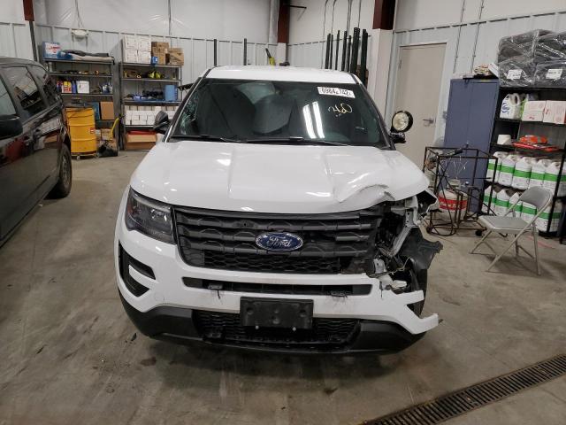 1FM5K8AR6KGB44038 - 2019 FORD EXPLORER POLICE INTERCEPTOR WHITE photo 5