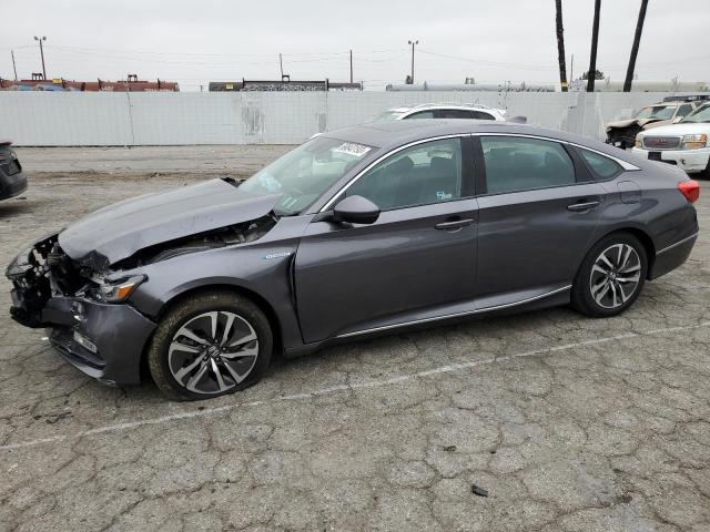 1HGCV3F54KA018762 - 2019 HONDA ACCORD HYBRID EXL GRAY photo 1