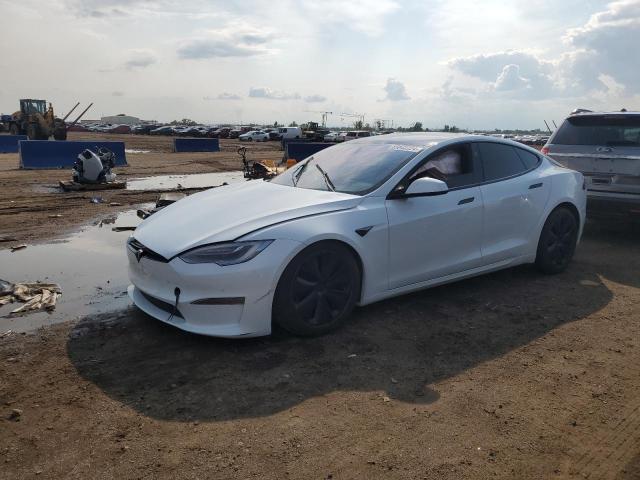 5YJSA1E56NF460725 - 2022 TESLA MODEL S თეთრი ფოტო 1