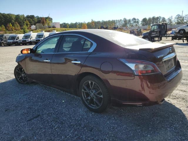 1N4AA5AP4EC482090 - 2014 NISSAN MAXIMA S MAROON photo 2