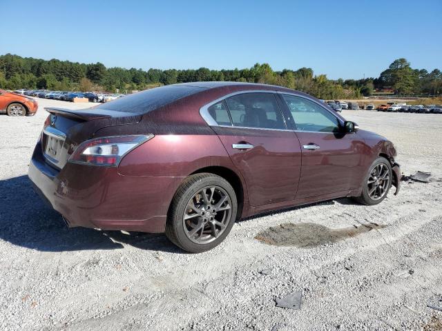 1N4AA5AP4EC482090 - 2014 NISSAN MAXIMA S MAROON photo 3