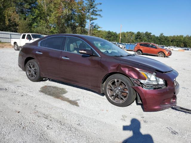 1N4AA5AP4EC482090 - 2014 NISSAN MAXIMA S MAROON photo 4