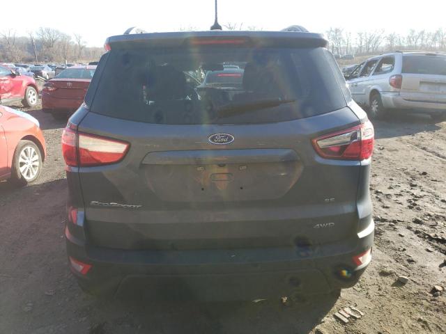 MAJ6S3GL7KC298205 - 2019 FORD ECOSPORT SE Gris foto 6