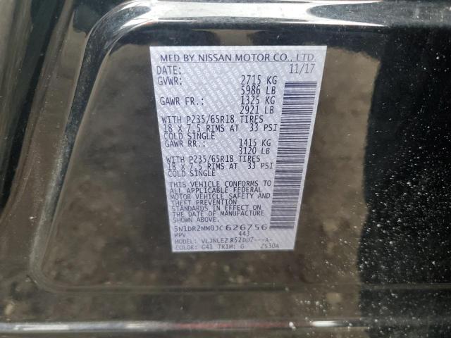 5N1DR2MM0JC626756 - 2018 NISSAN PATHFINDER S BLACK photo 13