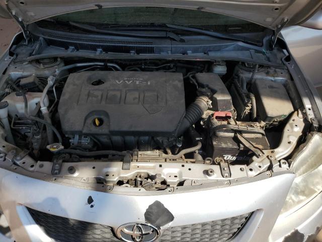 JTDBU4EE5AJ077919 - 2010 TOYOTA COROLLA BASE Srebrny zdjęcie 11