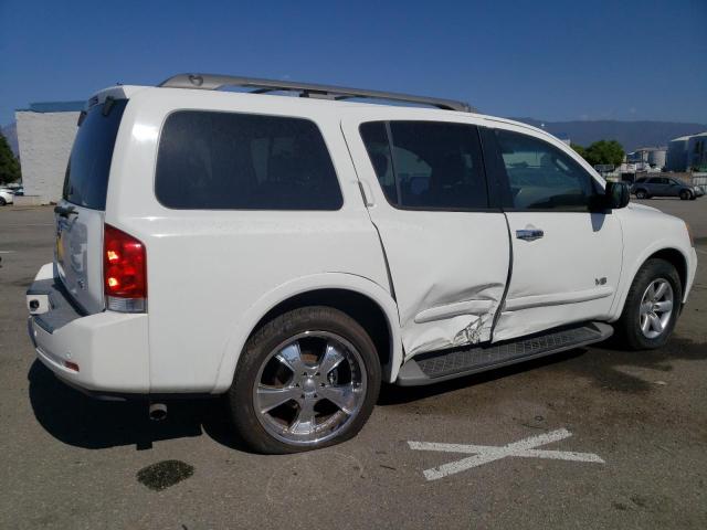 5N1AA08D08N602495 - 2008 NISSAN ARMADA SE WHITE photo 3