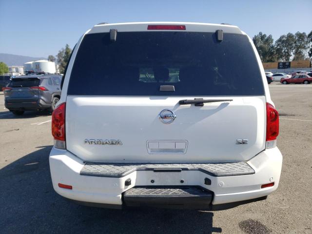 5N1AA08D08N602495 - 2008 NISSAN ARMADA SE WHITE photo 6