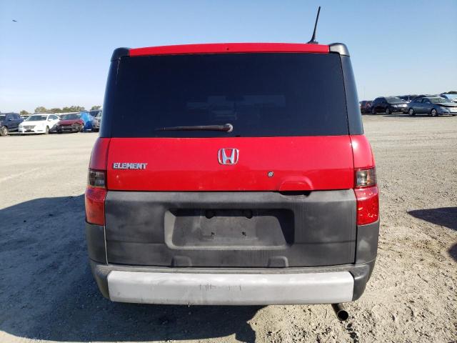 5J6YH18615L006447 - 2005 HONDA ELEMENT EX RED photo 6