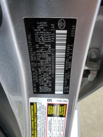 4T1DBADK0SU503712 - 2025 TOYOTA CAMRY XSE ვერცხლისფერი ფოტო 12