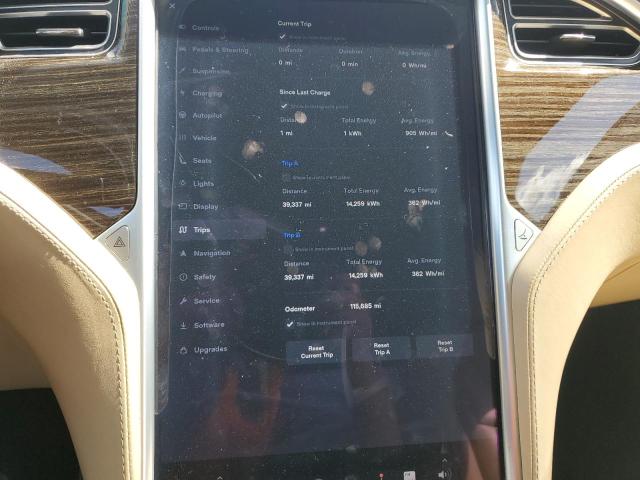 5YJXCBE28GF005115 - 2016 TESLA MODEL X GRAY photo 9