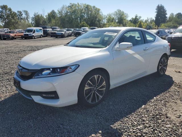 1HGCT1B85HA000791 - 2017 HONDA ACCORD EXL WHITE photo 1