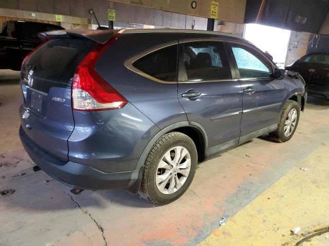 2HKRM4H73DH675760 - 2013 HONDA CR-V EXL BLUE photo 3