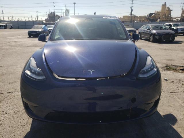 7SAYGAEE1NF566804 - 2022 TESLA MODEL Y BLUE photo 5