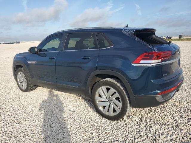 1V2JE2CA2MC215520 - 2021 VOLKSWAGEN ATLAS CROS SE BLUE photo 2