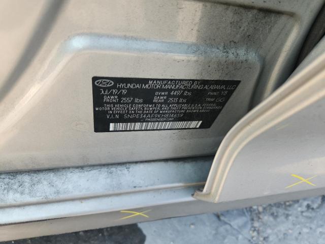 5NPE34AF9KH814659 - 2019 HYUNDAI SONATA LIMITED Srebrny zdjęcie 12