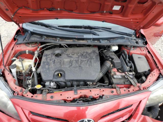 2T1BU4EE9BC625921 - 2011 TOYOTA COROLLA BASE 红色 照片 11