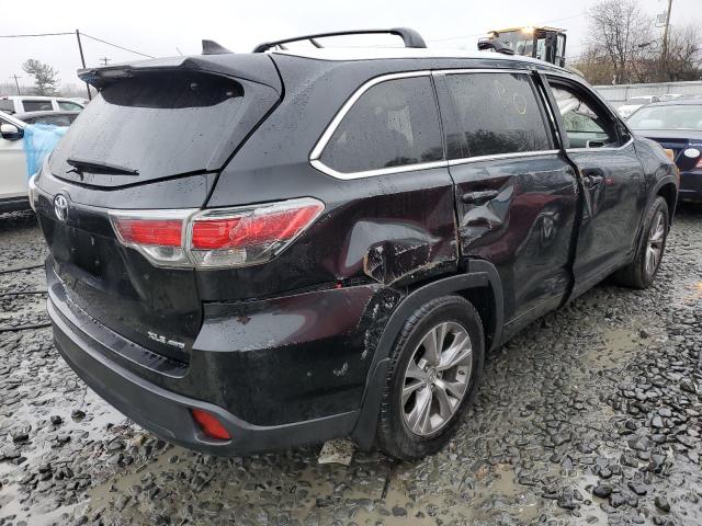 5TDJKRFH8FS142053 - 2015 TOYOTA HIGHLANDER XLE BLACK photo 3
