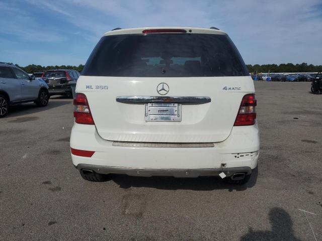 4JGBB8GB0AA544336 - 2010 MERCEDES-BENZ ML 350 4MATIC WHITE photo 6