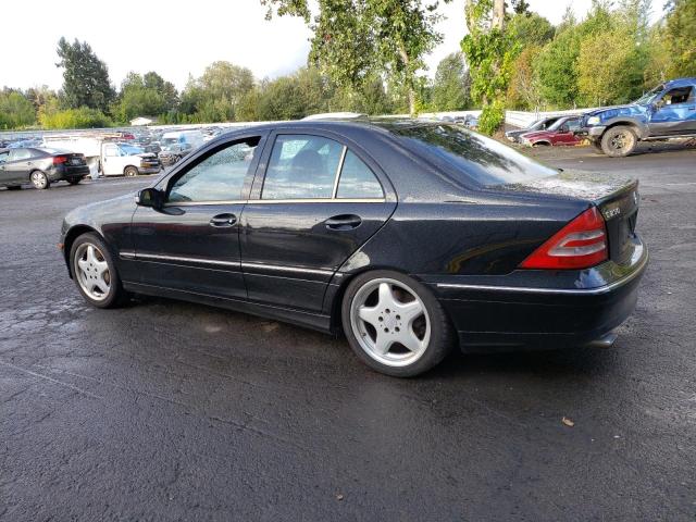 WDBRF40J34A623133 - 2004 MERCEDES-BENZ C 230K SPORT SEDAN BLACK photo 2