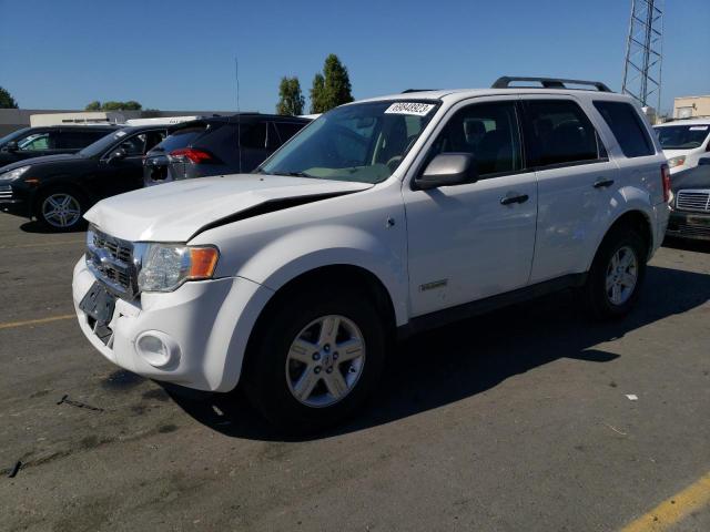 1FMCU49H88KD58184 - 2008 FORD ESCAPE HEV WHITE photo 1