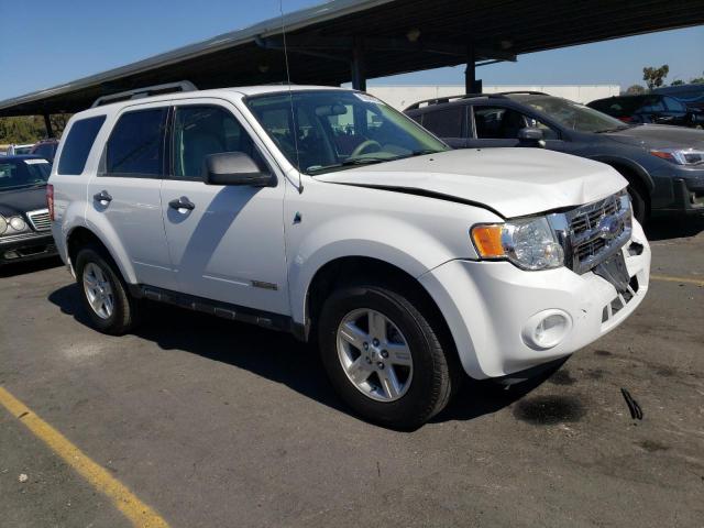 1FMCU49H88KD58184 - 2008 FORD ESCAPE HEV WHITE photo 4