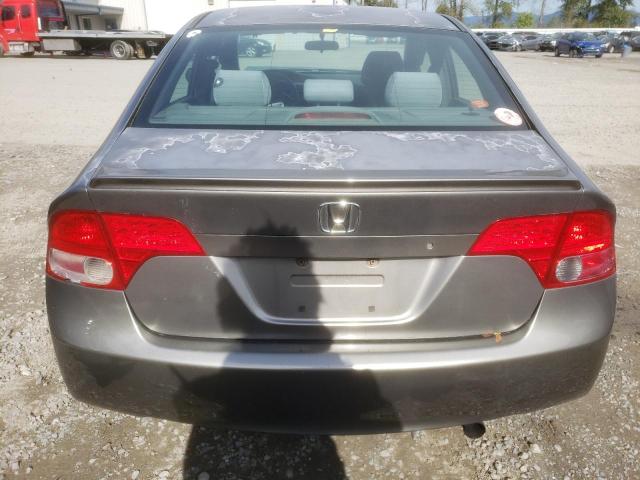 2HGFA15298H017718 - 2008 HONDA CIVIC DX GRAY photo 6