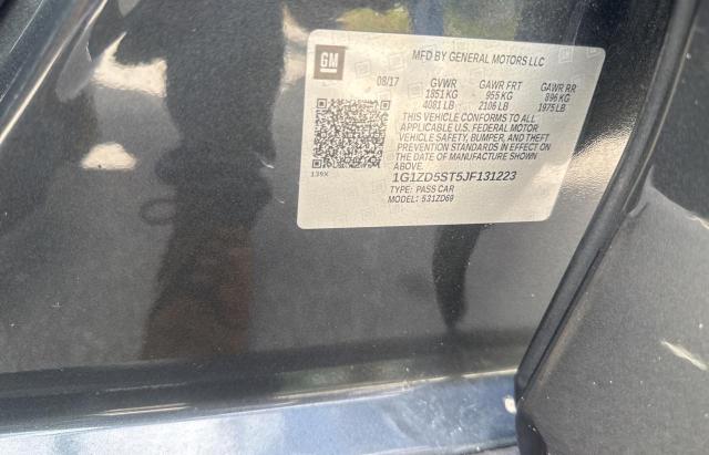 1G1ZD5ST5JF131223 - 2018 CHEVROLET MALIBU LT GRAY photo 10