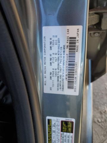 JM1BL1UG3C1554449 - 2012 MAZDA 3 I მწვანე ფოტო 12