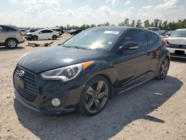 KMHTC6AE7EU210852 - 2014 HYUNDAI VELOSTER TURBO BLACK photo 1