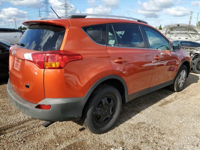 2T3ZFREV2FW134821 - 2015 TOYOTA RAV4 LE 橙色 照片 3