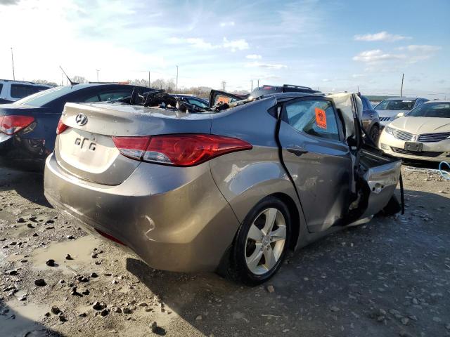 5NPDH4AE3CH127585 - 2012 HYUNDAI ELANTRA GLS GRAY photo 3