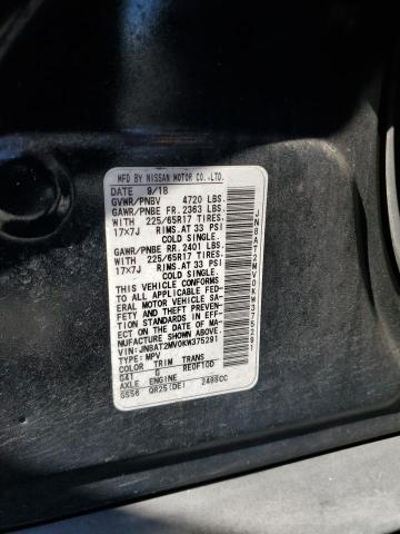 JN8AT2MV0KW375291 - 2019 NISSAN ROGUE S BLACK photo 13