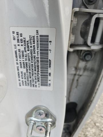5KBCP3F84AB013815 - 2010 HONDA ACCORD EXL WHITE photo 13