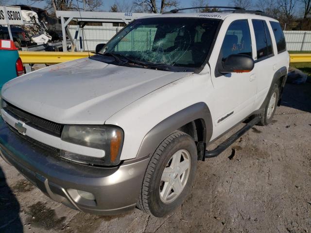 1GNDS13S822351025 - 2002 CHEVROLET TRAILBLAZE WHITE photo 2