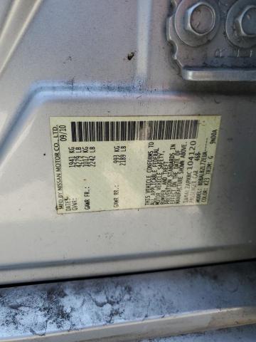 1N4AL2APXBC104120 - 2011 NISSAN ALTIMA BASE 银色 照片 12