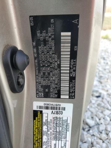 5TDZA23C35S333979 - 2005 TOYOTA SIENNA CE GOLD photo 12