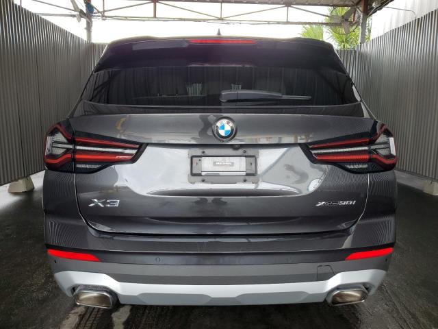 5UX53DP05N9M46480 - 2022 BMW X3 XDRIVE30I GRAY photo 6