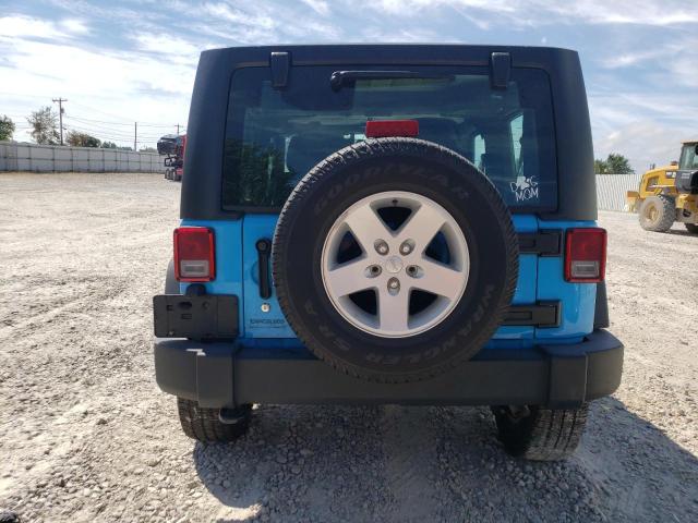 1C4AJWAG9JL828385 - 2018 JEEP WRANGLER SPORT Niebieski zdjęcie 6