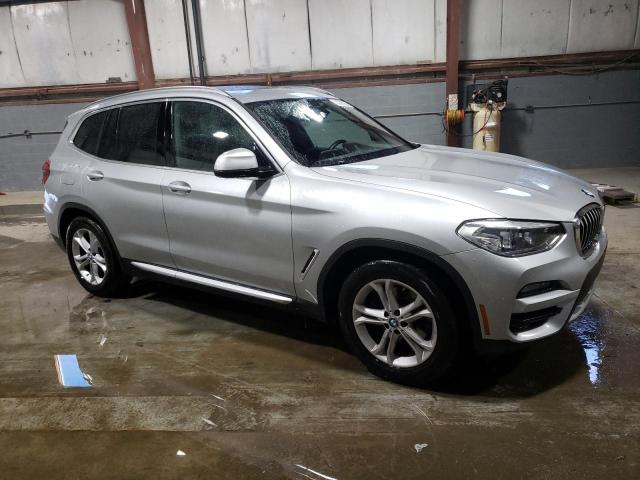 5UXTY5C0XM9G91958 - 2021 BMW X3 XDRIVE30I SILVER photo 4