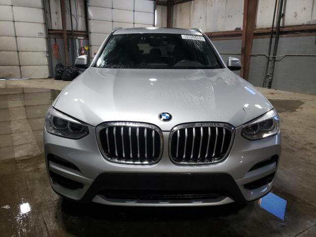 5UXTY5C0XM9G91958 - 2021 BMW X3 XDRIVE30I SILVER photo 5