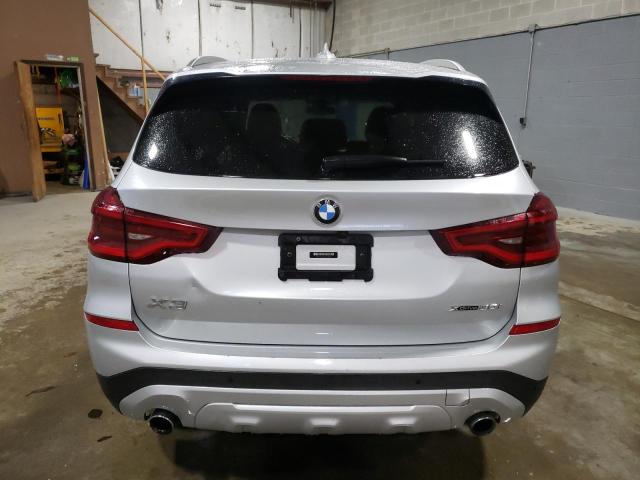 5UXTY5C0XM9G91958 - 2021 BMW X3 XDRIVE30I SILVER photo 6