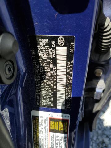 4T1BF1FK5GU587753 - 2016 TOYOTA CAMRY LE BLUE photo 13